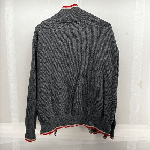 Vintage Distressed Dehen Full Zip Cardigan Wool Sweater Mens Large 60s USA - Picture 3 of 11